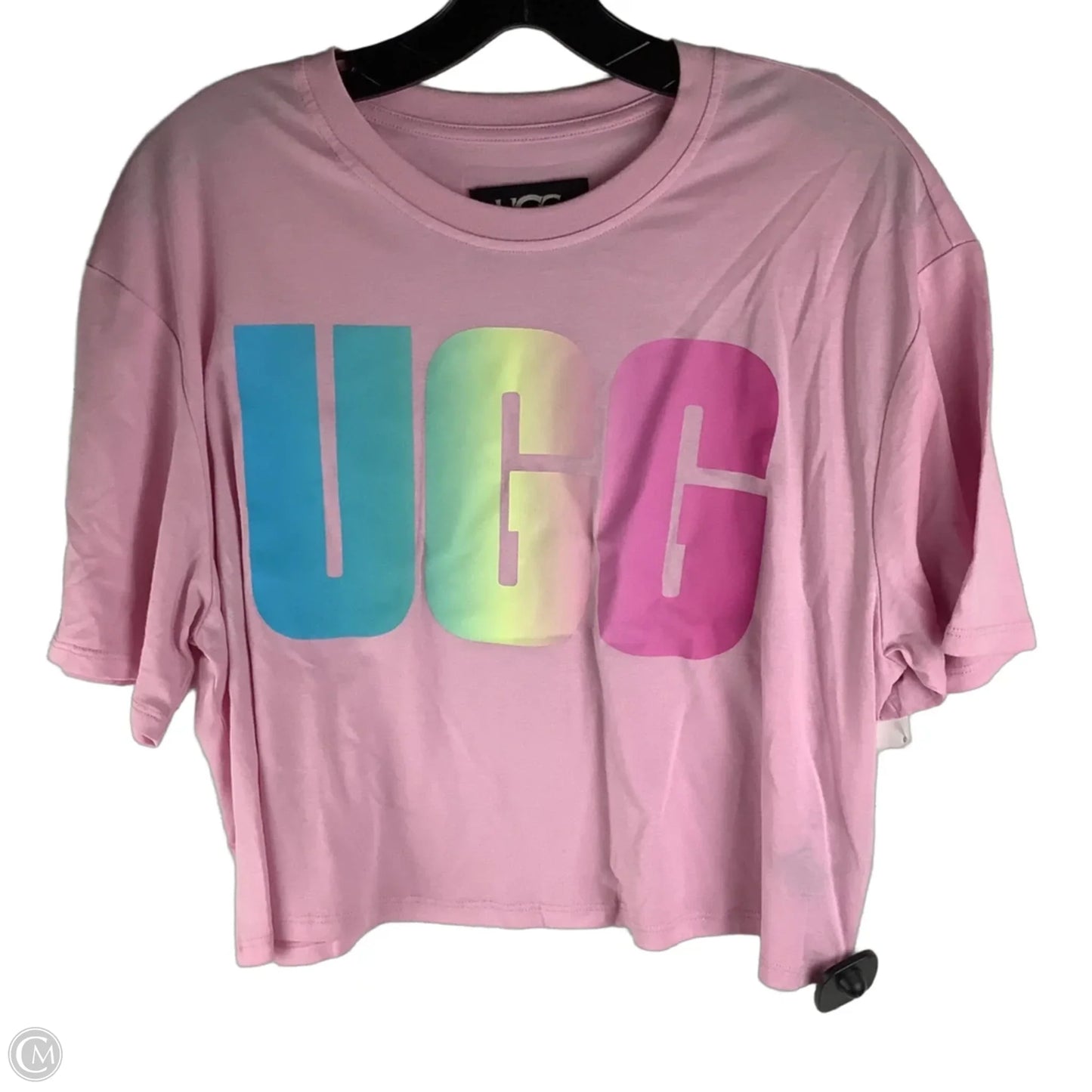 Top Short Sleeve Designer By Ugg In Pink, Size: M