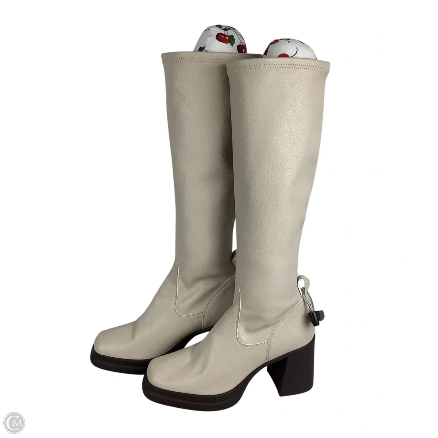 Boots Mid-calf Heels By Matisse In Cream, Size: 9
