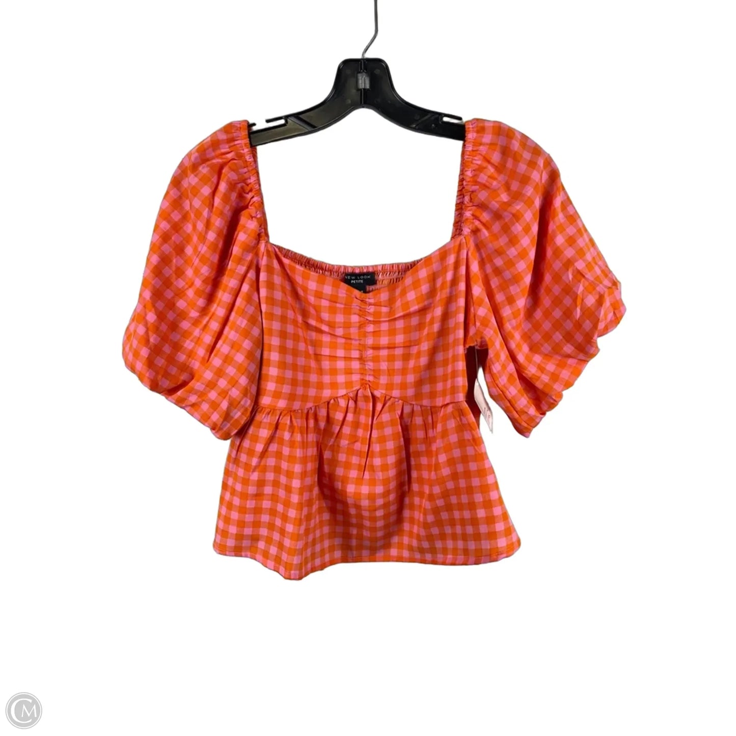 Top Short Sleeve By New Look In Orange & Pink, Size: 6p