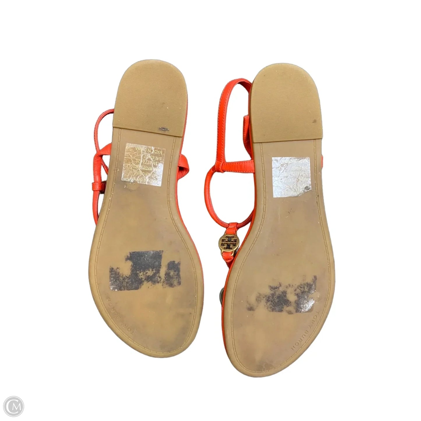 Sandals Designer By Tory Burch In Red, Size: 7.5