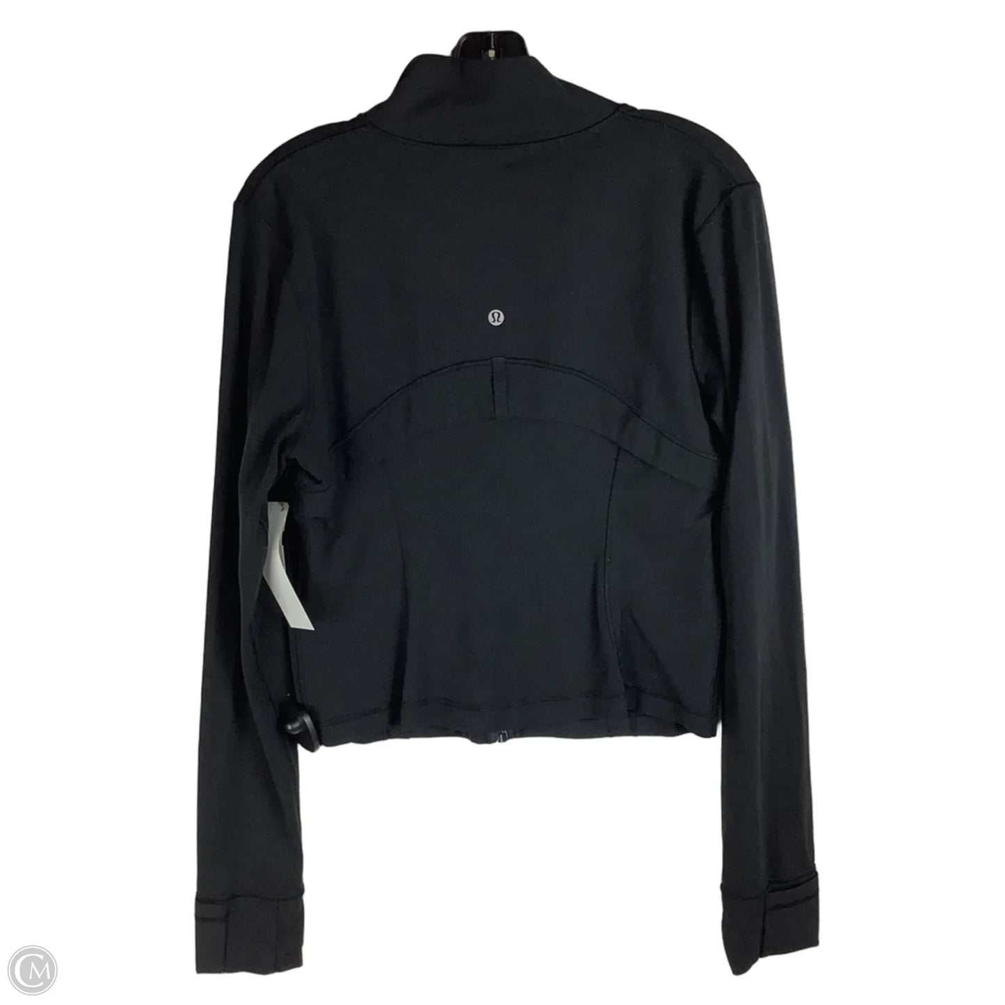 Athletic Jacket By Lululemon In Black, Size: 12