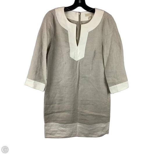 Dress Casual Midi By Michael By Michael Kors In Tan, Size: S