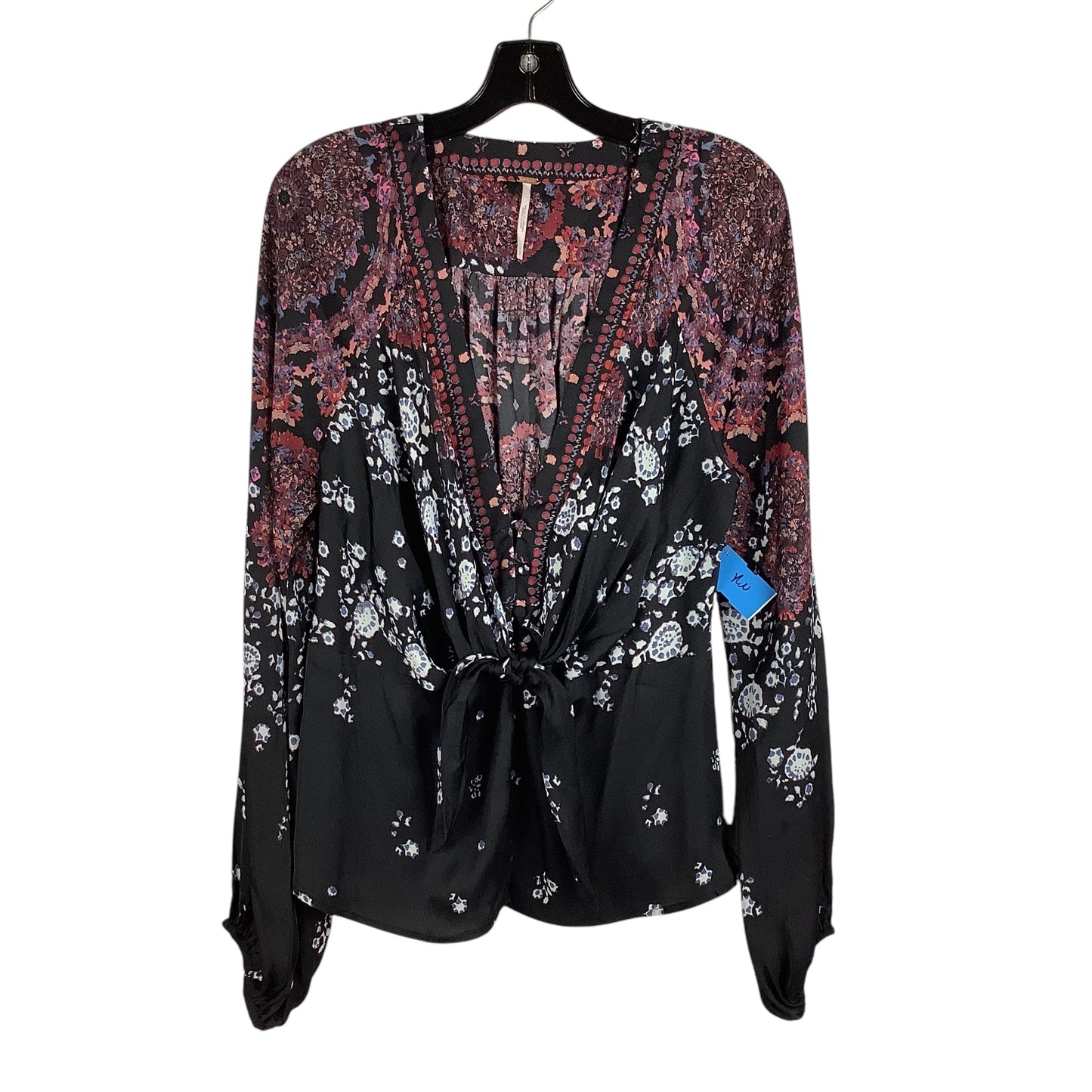 Top Long Sleeve By Free People In Multi-colored, Size: L