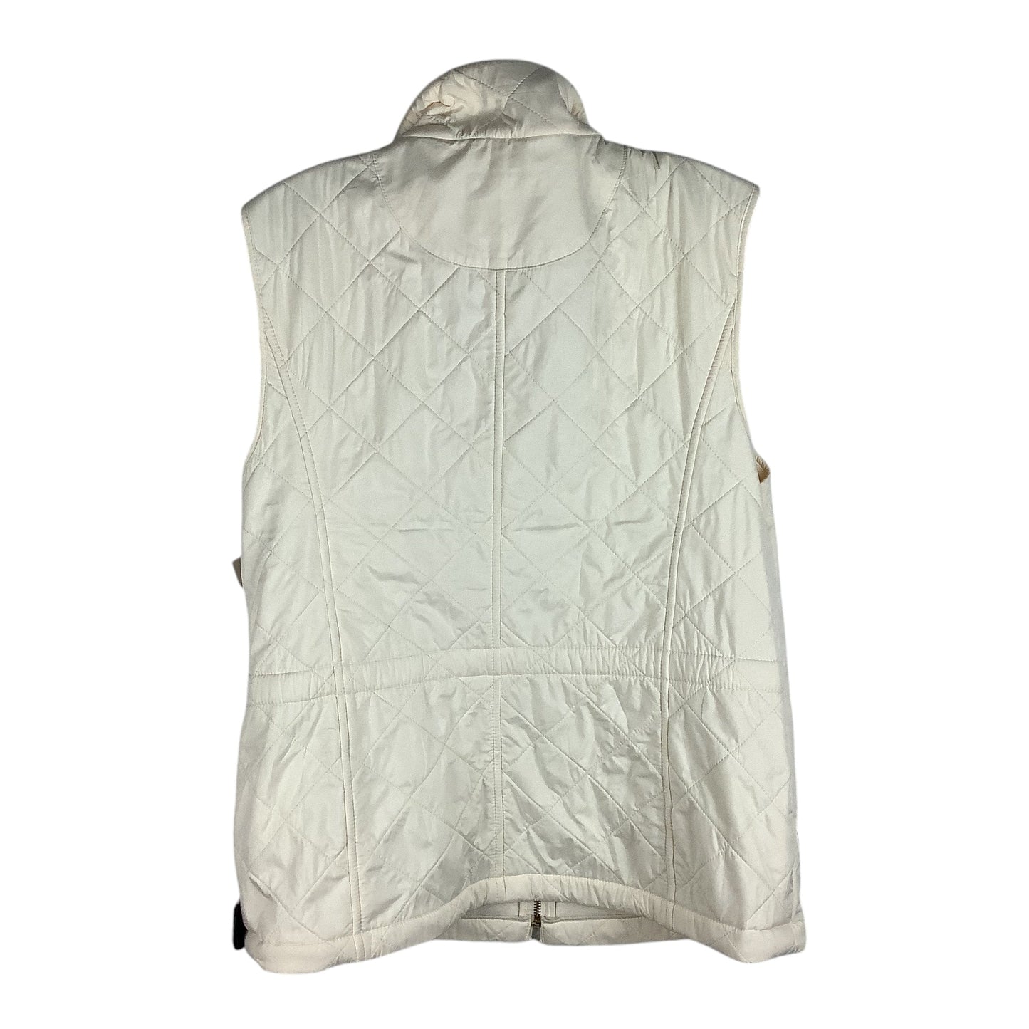 Vest Puffer & Quilted By Talbots In White, Size: Xl