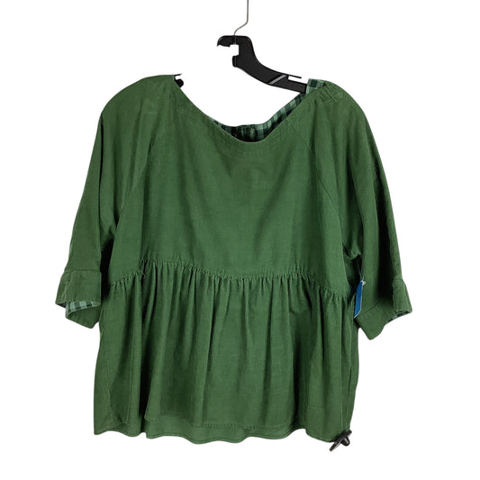 Top Long Sleeve By Maeve In Green, Size: S