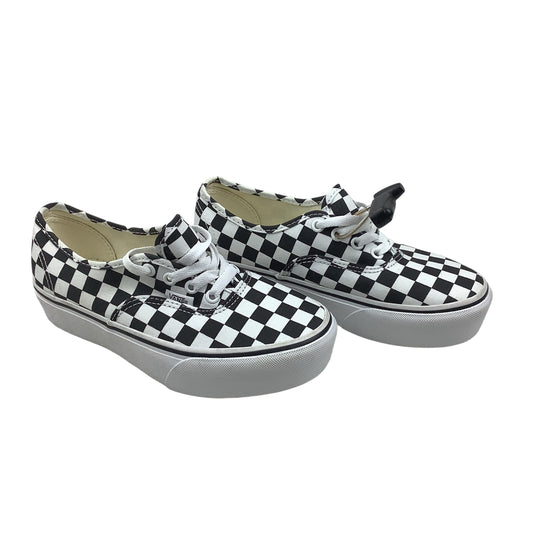 Shoes Athletic By Vans In Checkered Pattern, Size: 6