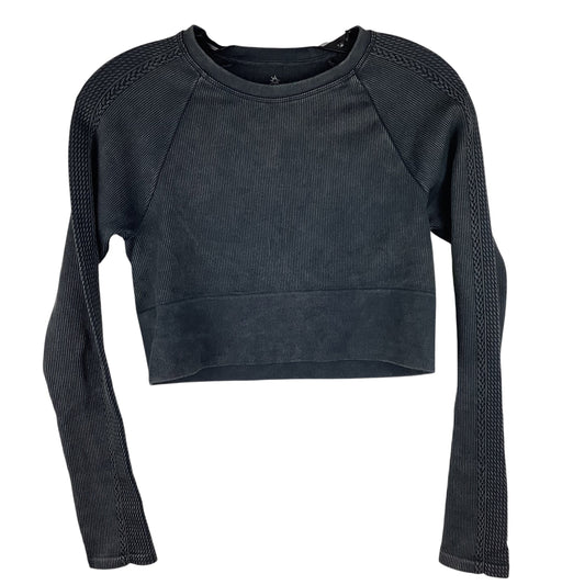 Athletic Top Long Sleeve By Aerie In Black, Size: M