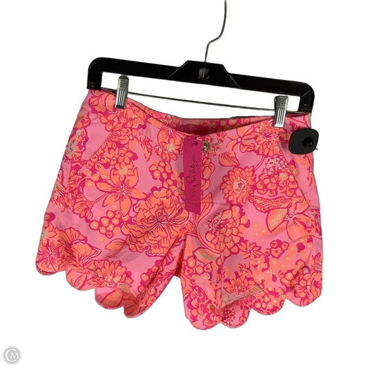 Shorts Designer By Lilly Pulitzer In Orange & Pink, Size: 0