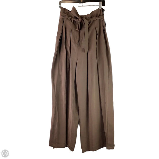 Pants Wide Leg By Anthropologie In Brown, Size: L