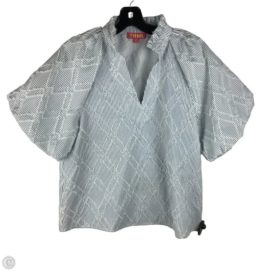 Top Short Sleeve By Thml In Striped Pattern, Size: M
