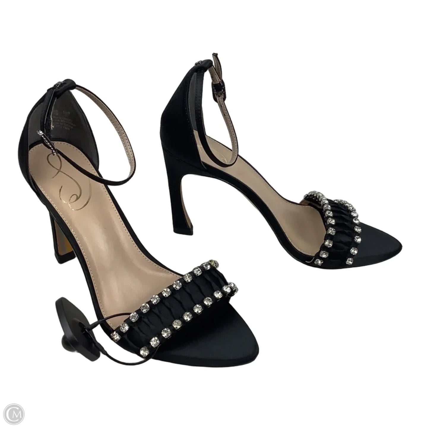 Sandals Heels Stiletto By Sam Edelman In Black, Size: 7