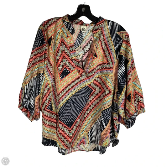 Top Short Sleeve By Ivy Jane In Multi-colored, Size: S/M