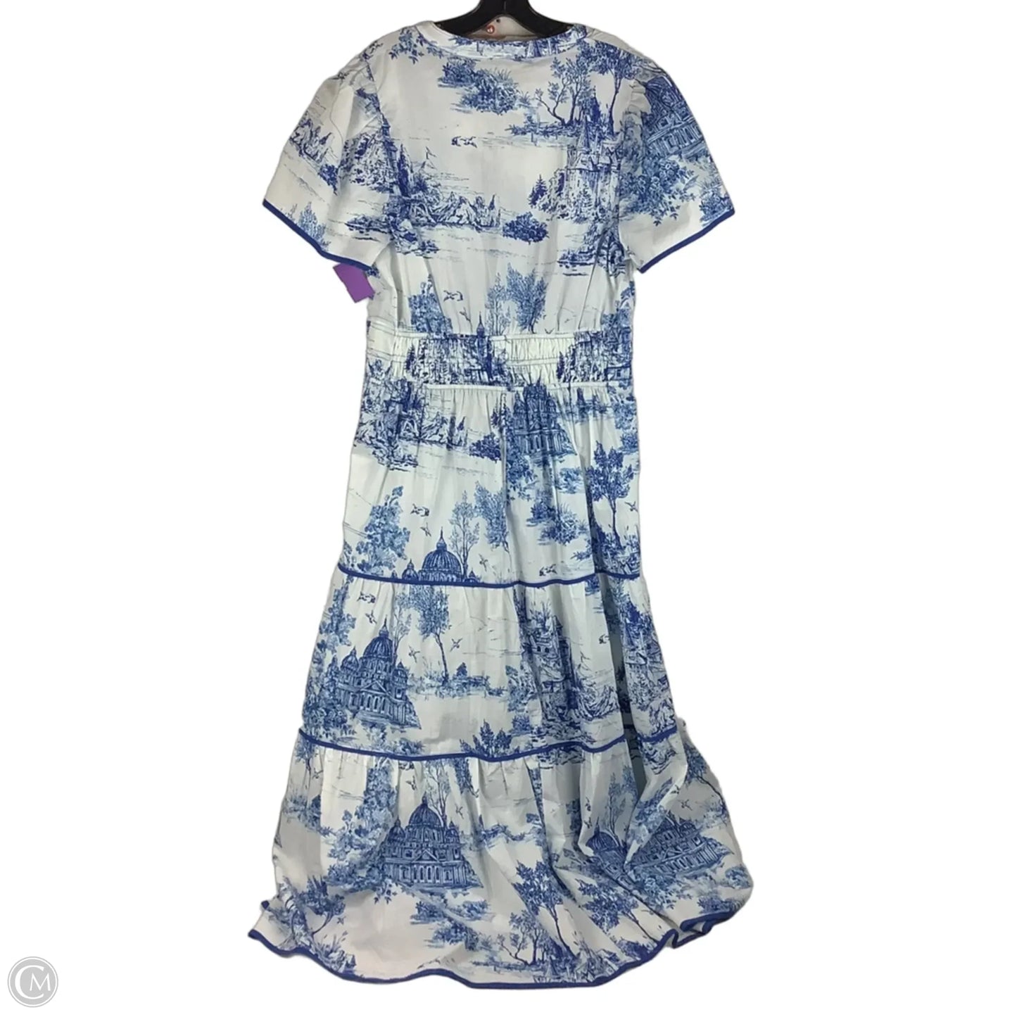 Dress Party Long By Umgee In Blue & White, Size: L