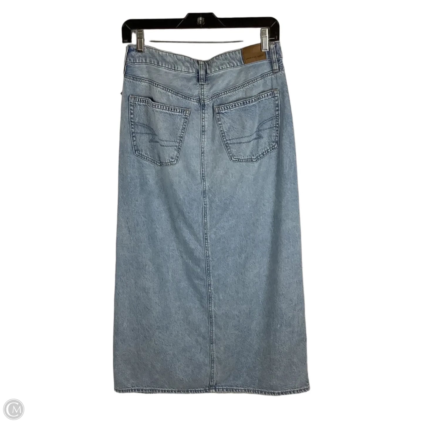 Skirt Maxi By American Eagle In Blue Denim, Size: 4