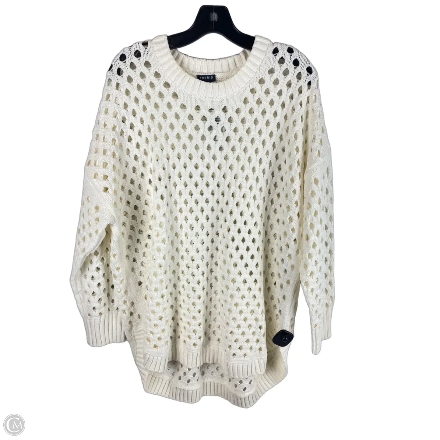 Sweater By Torrid In Cream, Size: 2x