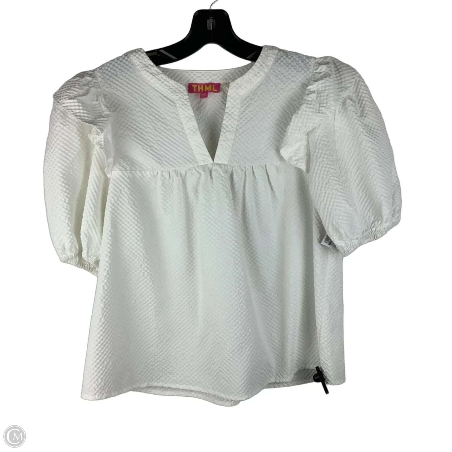 Top Short Sleeve By Thml In White, Size: M