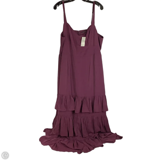 Dress Party Long By Abercrombie And Fitch In Purple, Size: Xxl Petite