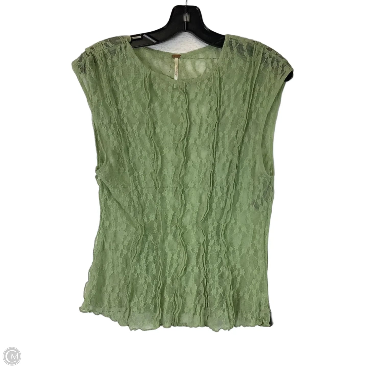 Top Sleeveless By Free People In Green, Size: M