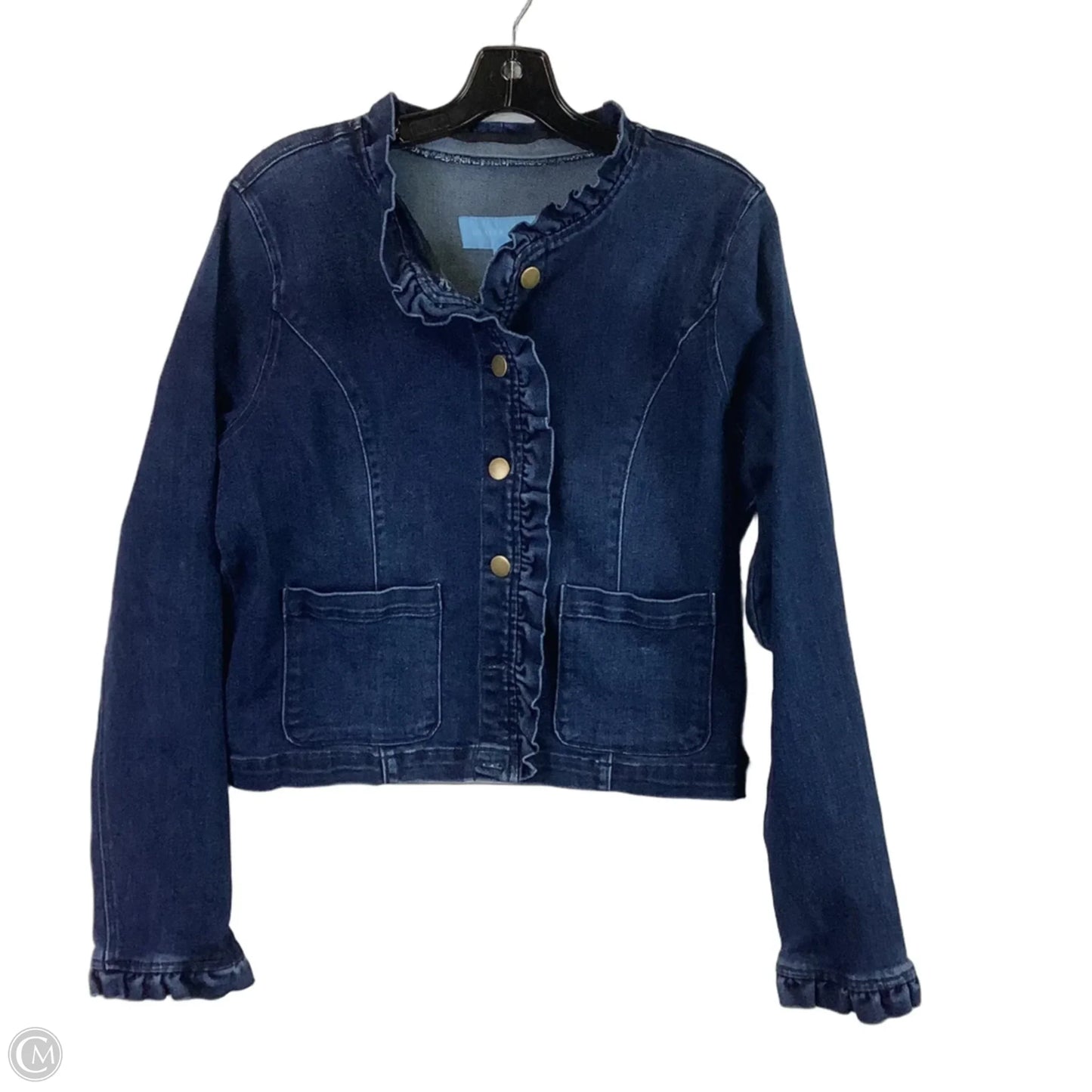 Jacket Denim By Draper James In Blue, Size: L