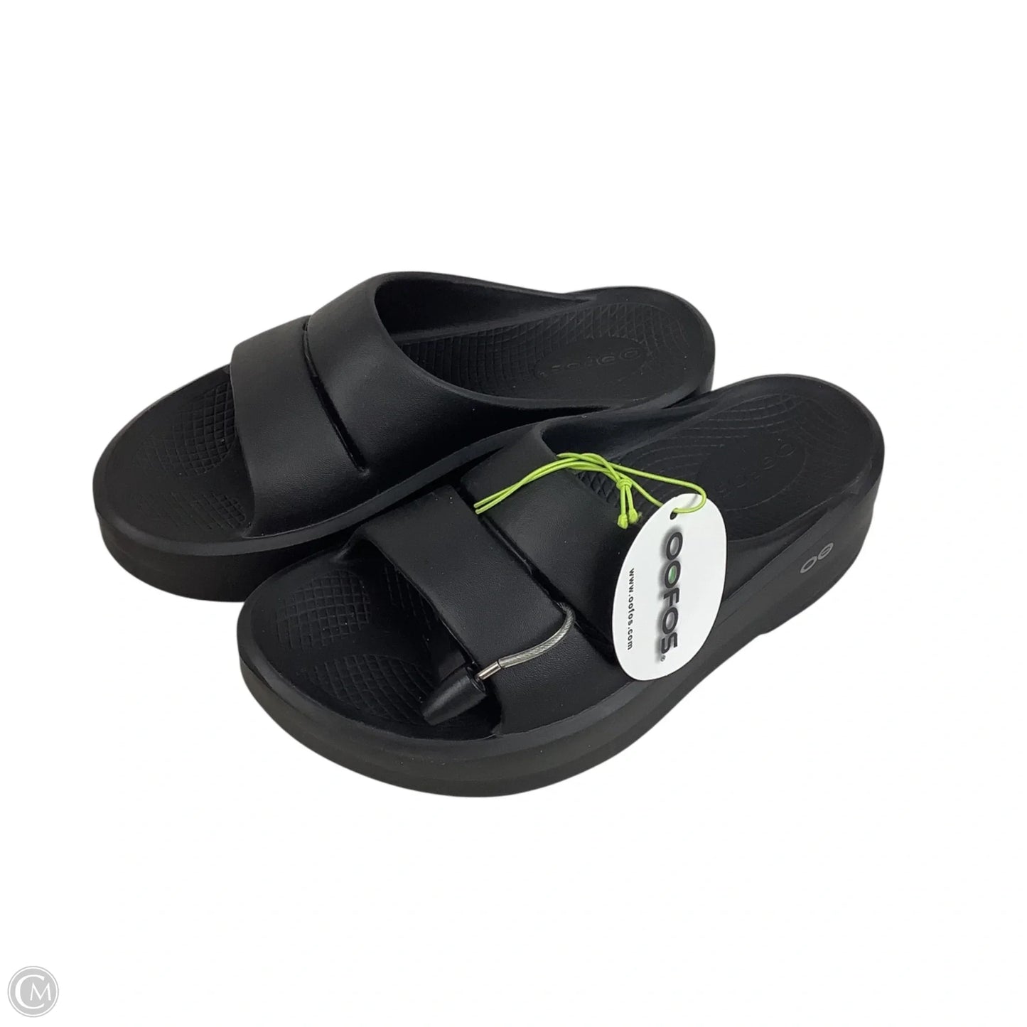 Sandals Sport By Oofos In Black, Size: 7