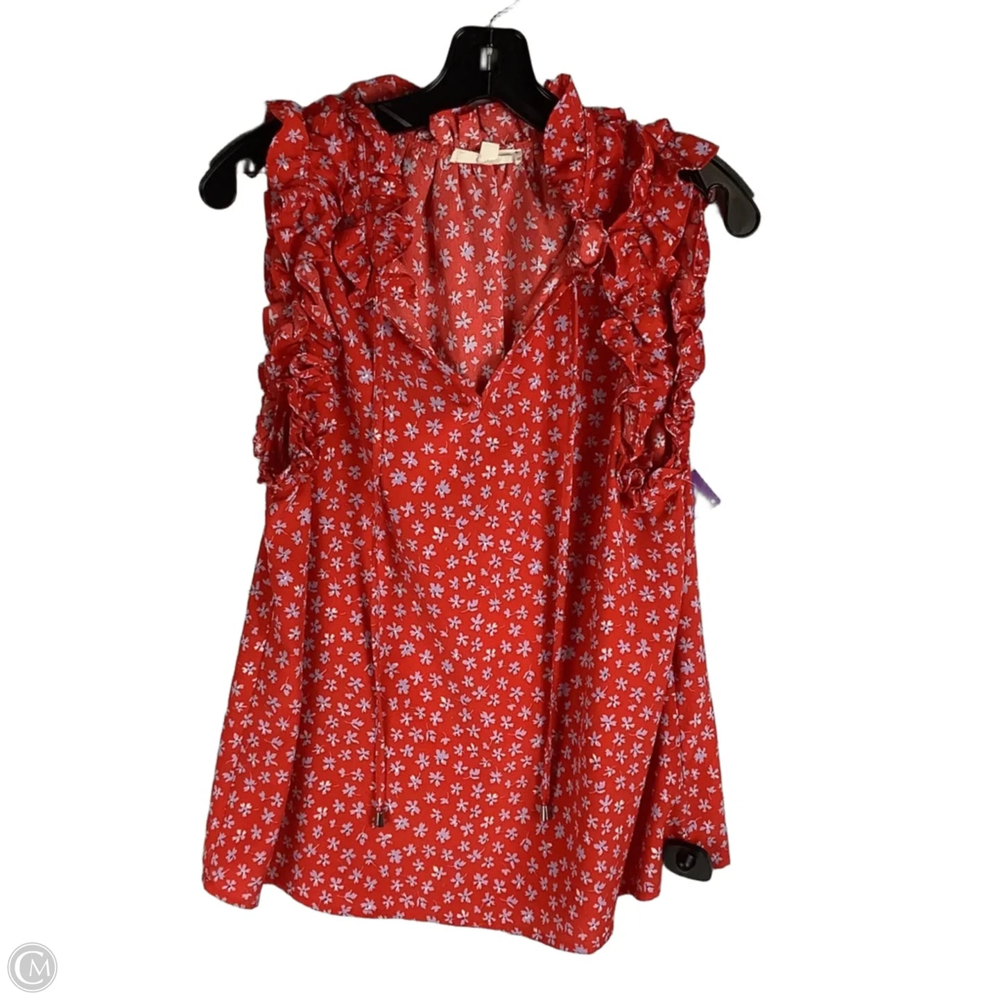 Top Sleeveless By Entro In Red, Size: M