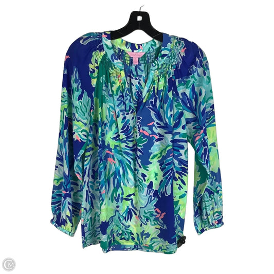 Top Long Sleeve Designer By Lilly Pulitzer In Multi-colored, Size: M