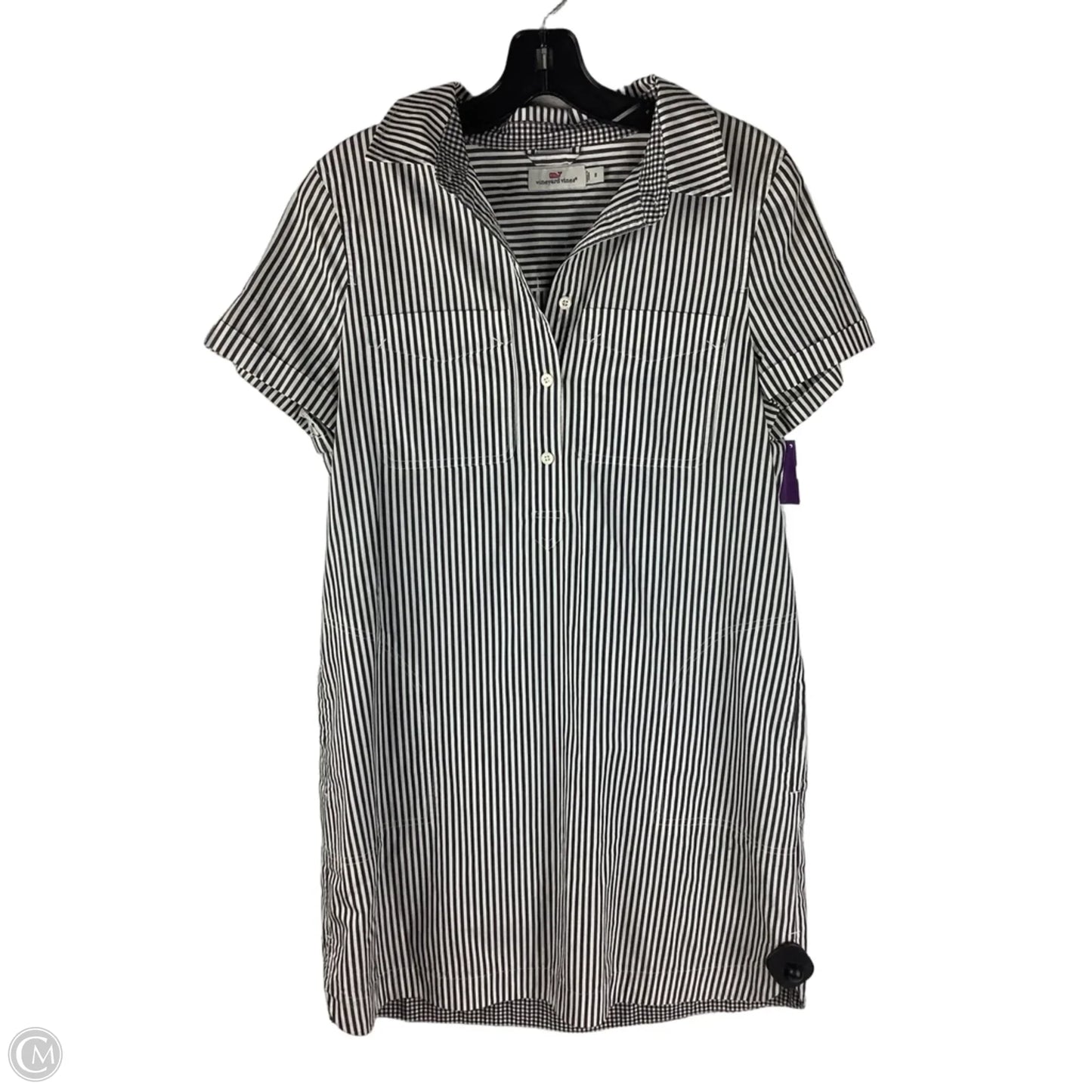 Dress Casual Midi By Vineyard Vines In Striped Pattern, Size: 8