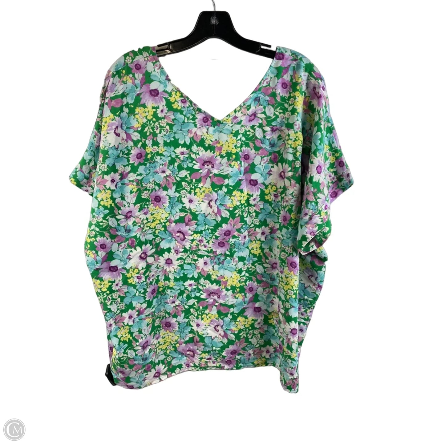 Top Short Sleeve By Clothes Mentor In Green, Size: L