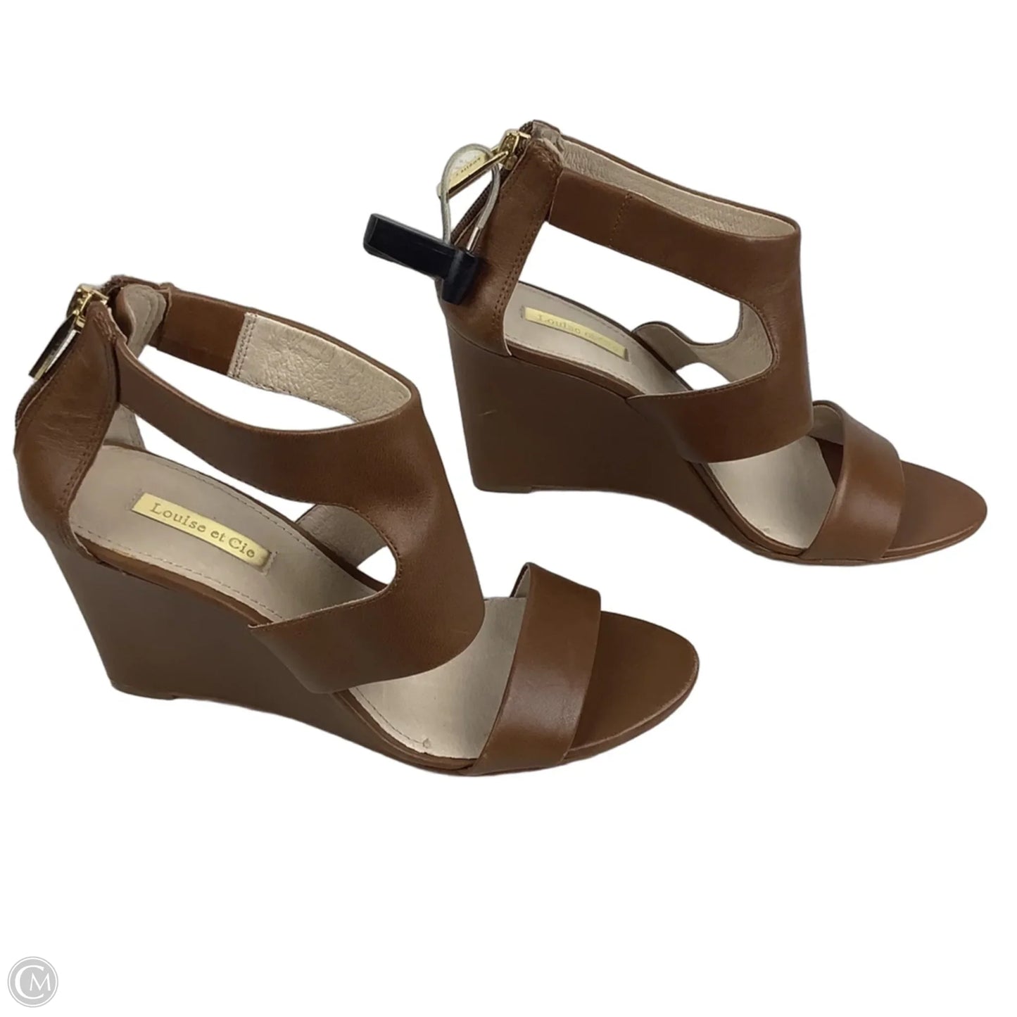 Sandals Heels Platform By Louise Et Cie In Brown, Size: 8