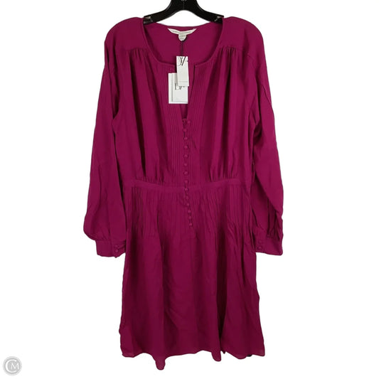 Dress Designer By Diane Von Furstenberg 100% silk In Purple, Size: 14