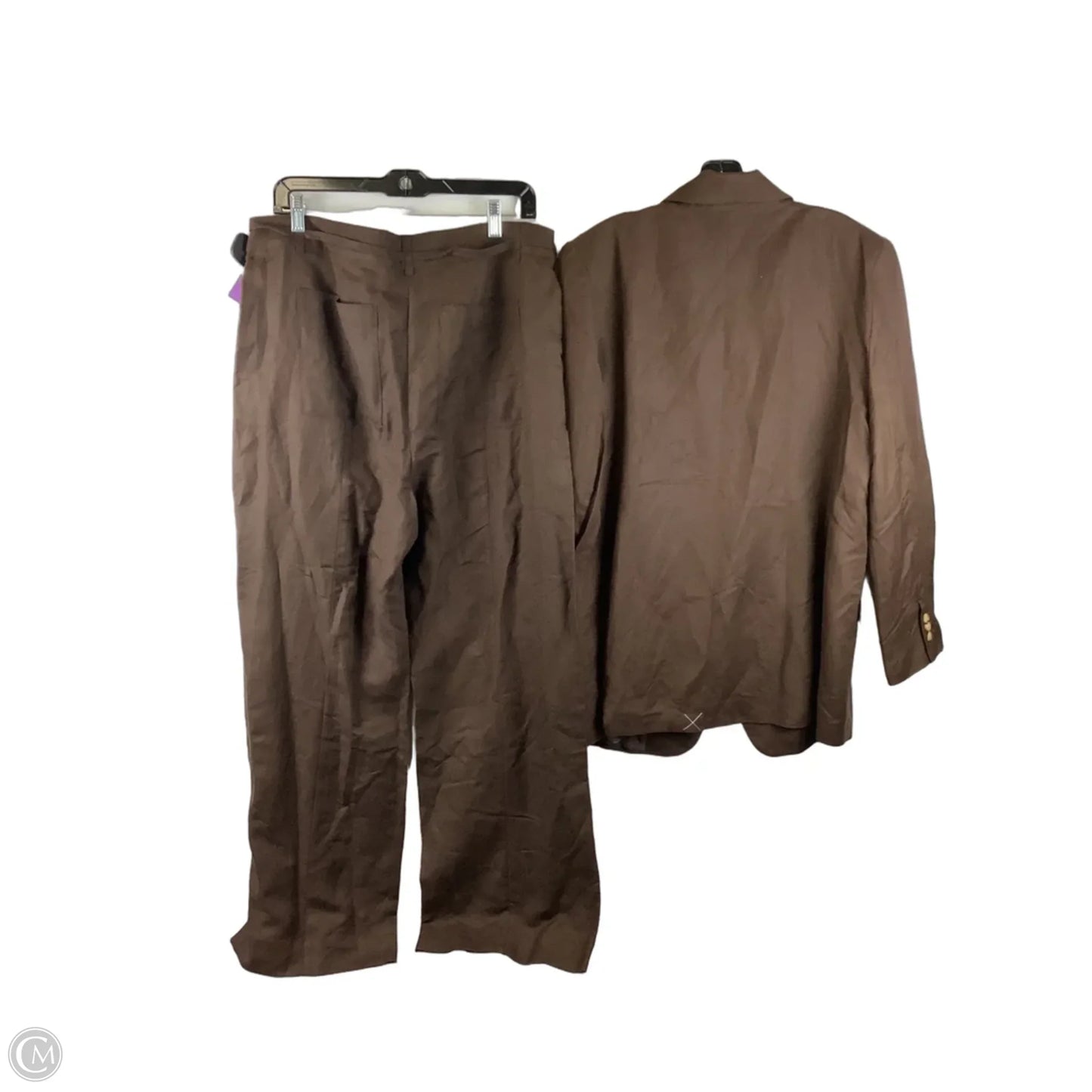 Pants Suit 2pc By Loft In Brown, Size: 14