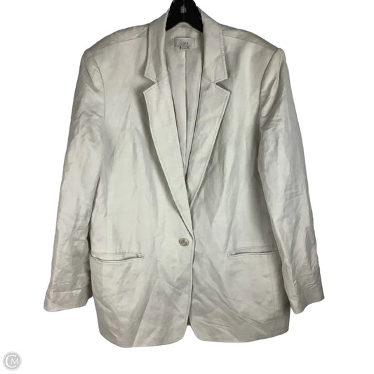 Blazer By Loft In Cream, Size: 16