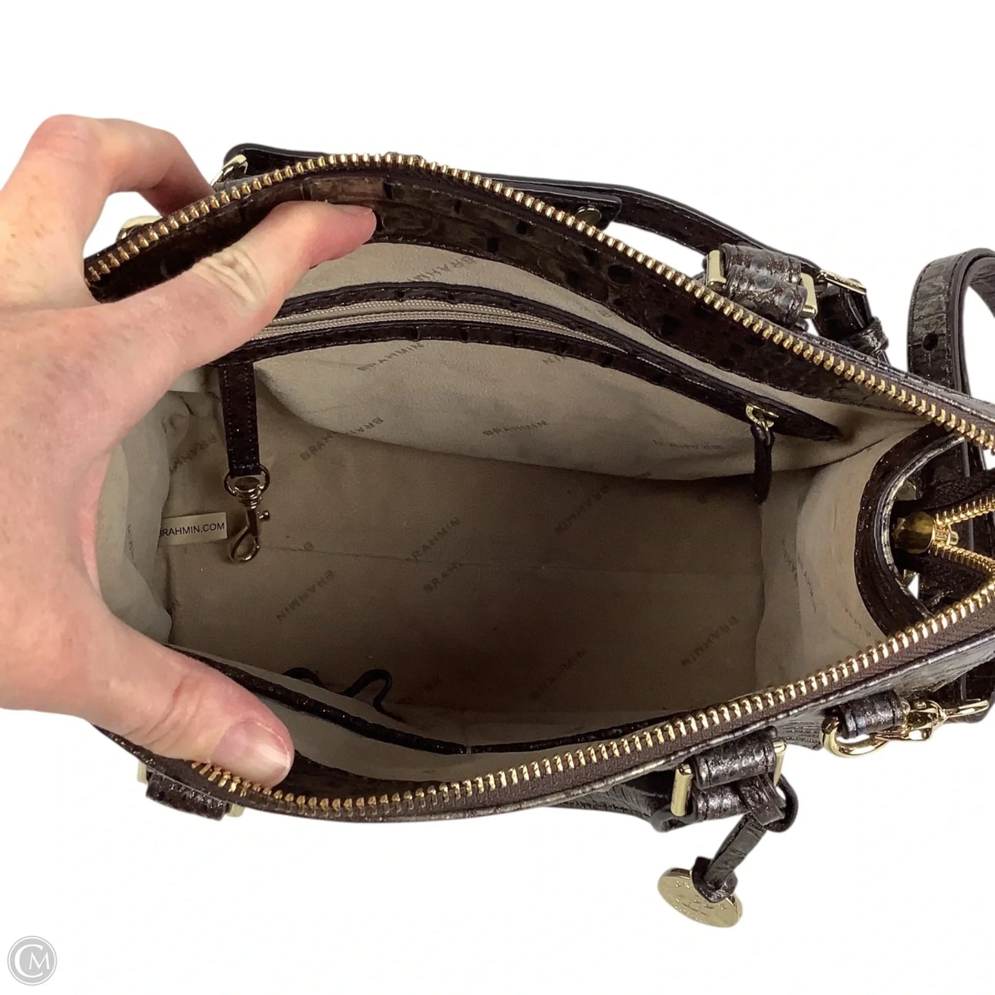 Crossbody Designer By Brahmin, Size: Medium