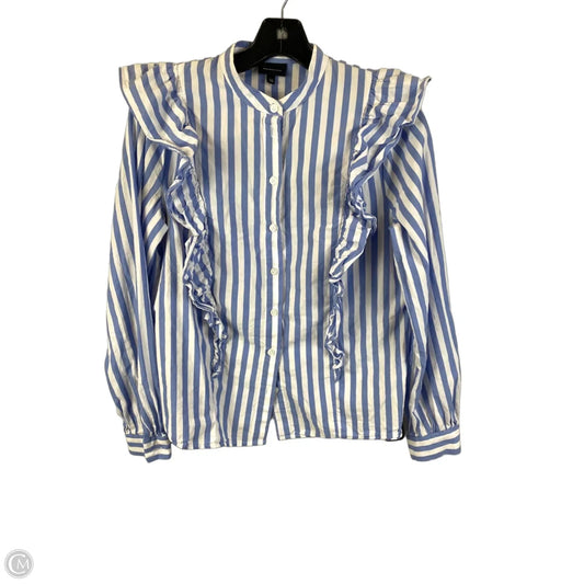 Top Long Sleeve By Who What Wear In Striped Pattern, Size: Xs