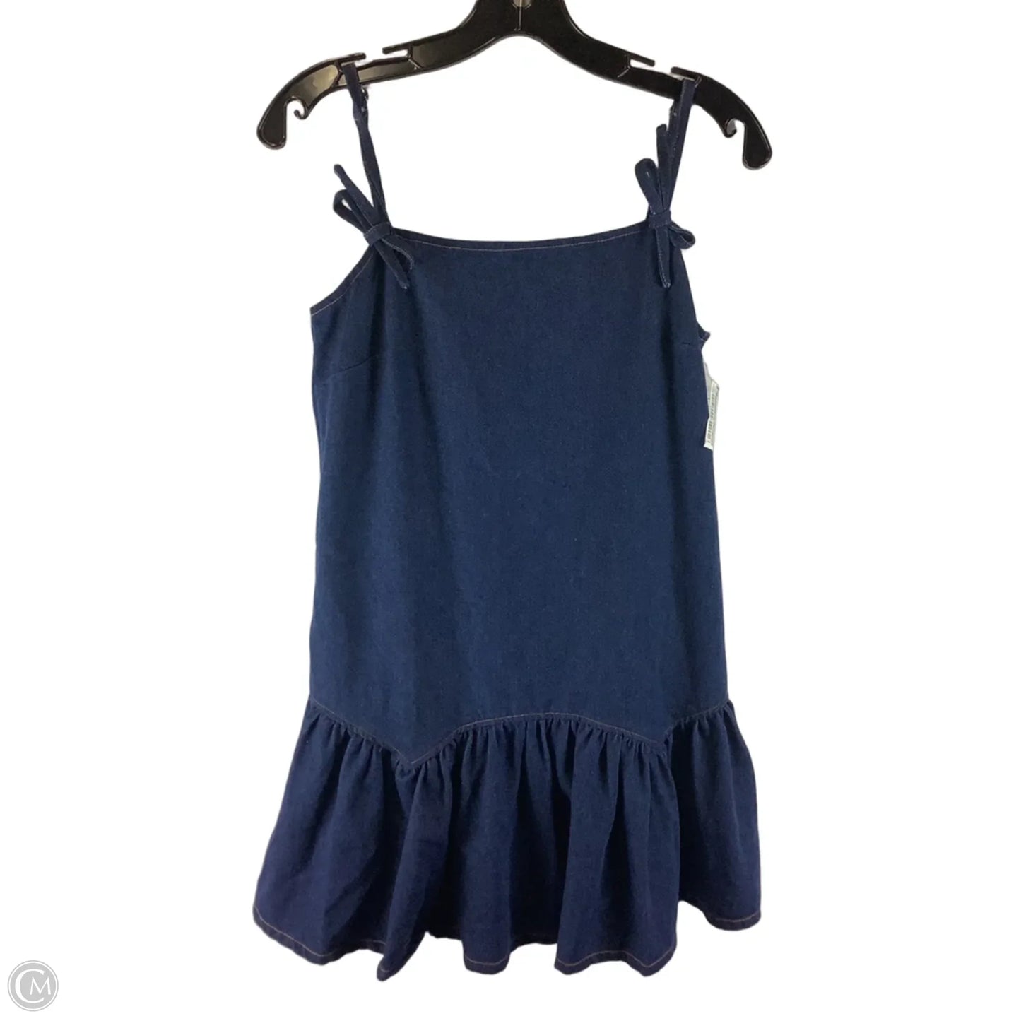Dress Casual Short By Avec Les Filles In Blue Denim, Size: S