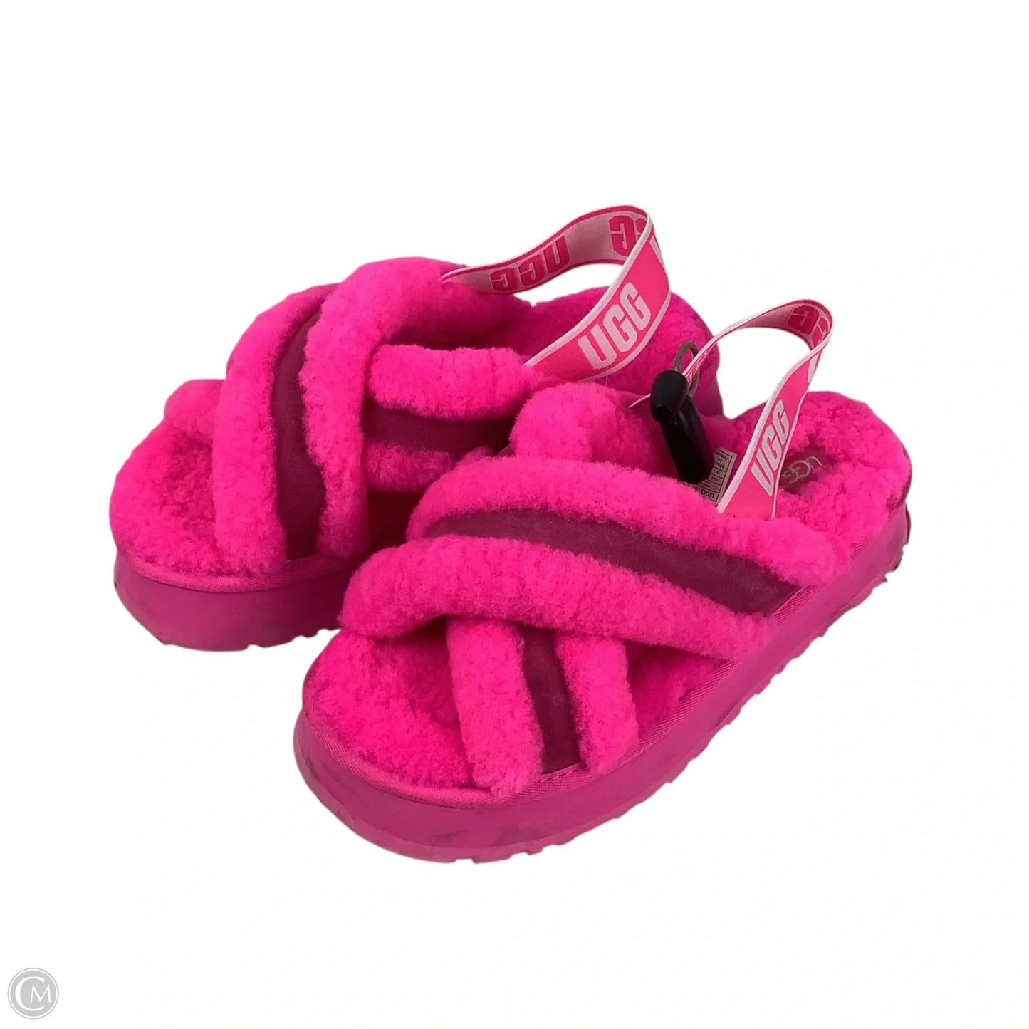 Sandals Designer By Ugg In Pink, Size: 9