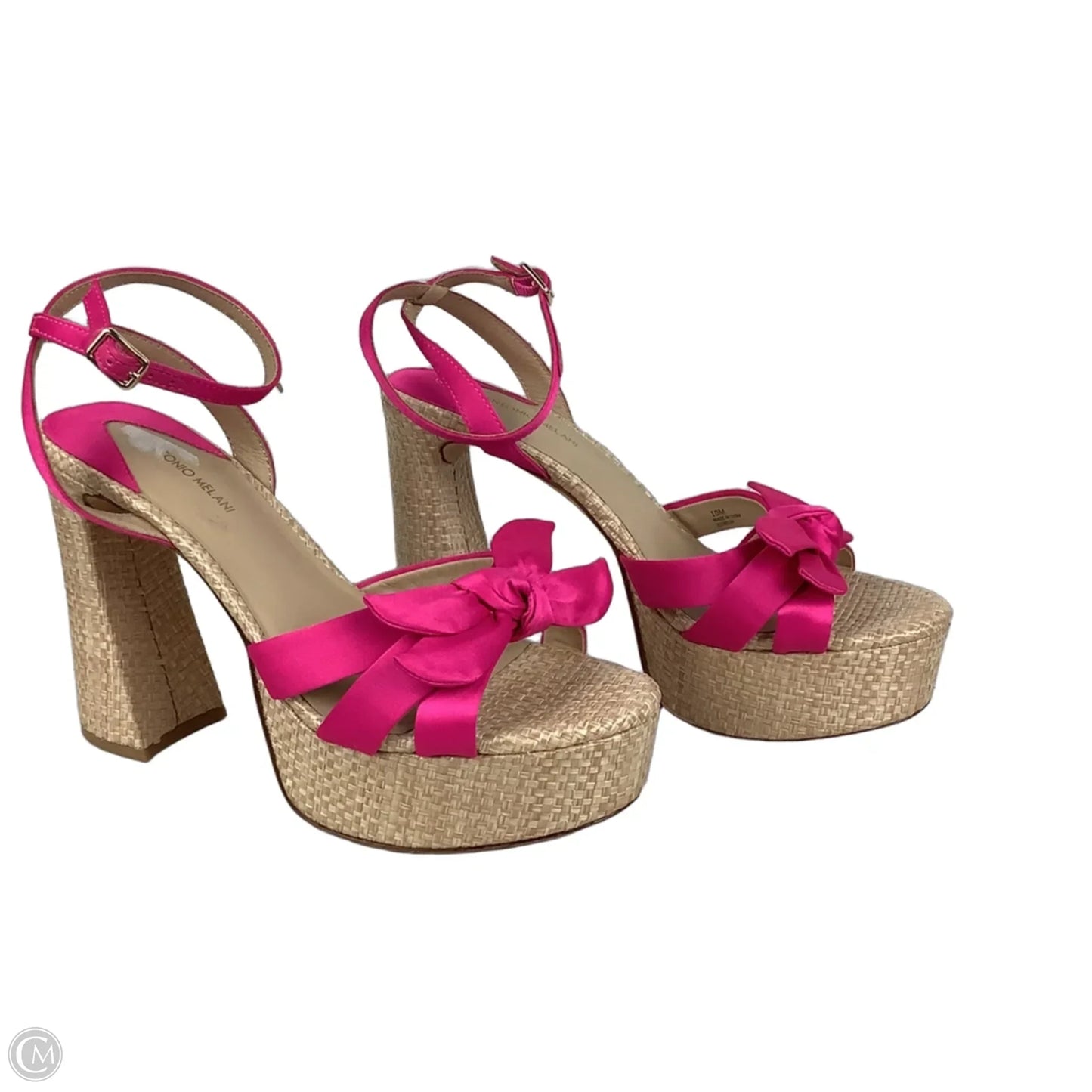 Sandals Heels Block By Antonio Melani In Pink, Size: 10