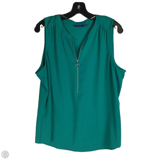 Top Sleeveless By Apt 9 In Green, Size: Xl