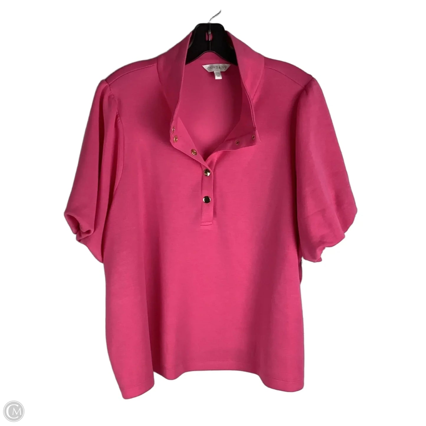 Top Short Sleeve By Crown And Ivy In Pink, Size: Xl
