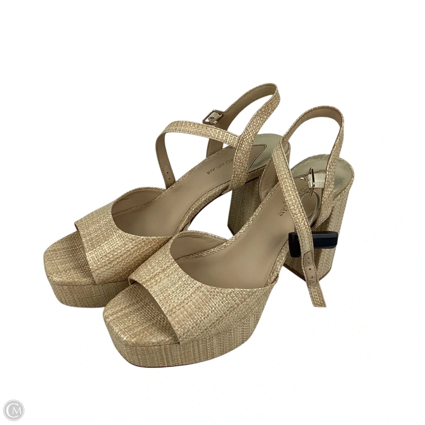 Sandals Heels Block By Antonio Melani In Beige, Size: 10