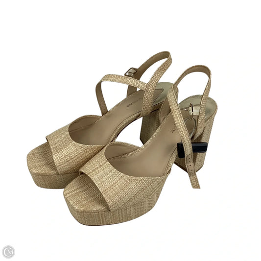 Sandals Heels Block By Antonio Melani In Beige, Size: 10
