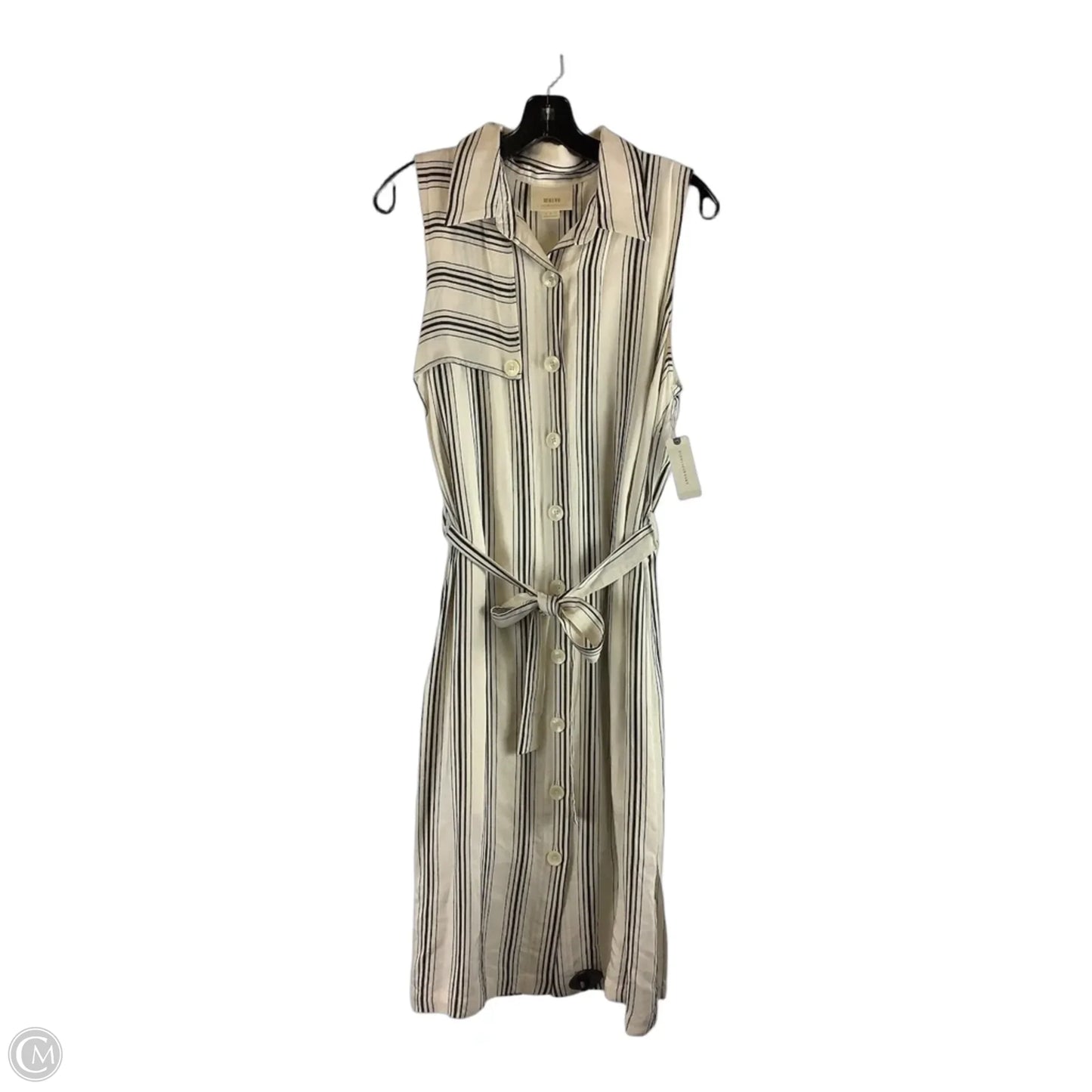 Dress Casual Maxi By Maeve In Striped Pattern, Size: 10