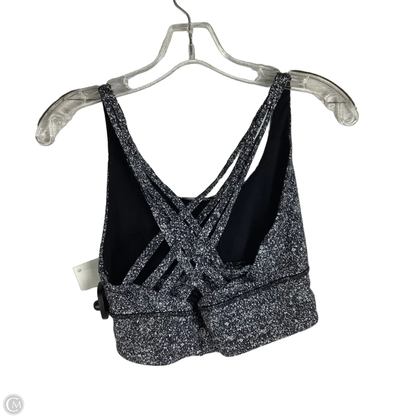 Athletic Bra By Lululemon In Black & White, Size: 8