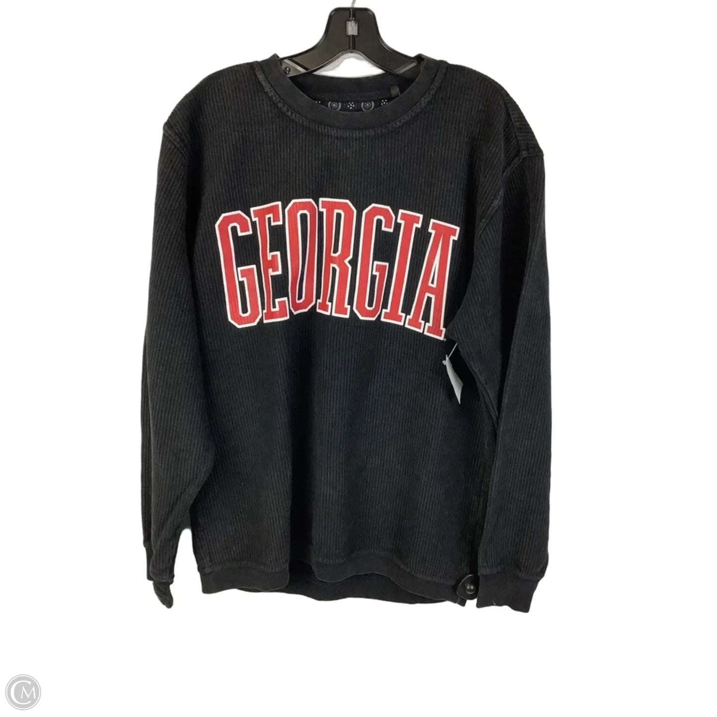 Top Long Sleeve By Pressbox In Grey, Size: M