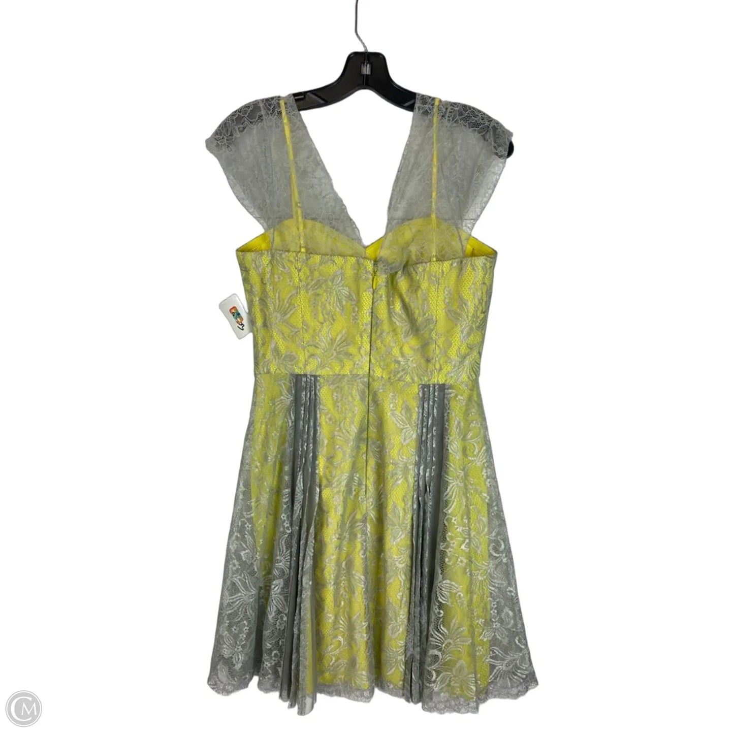 Dress Party Short By Bcbgmaxazria In Yellow, Size: 6