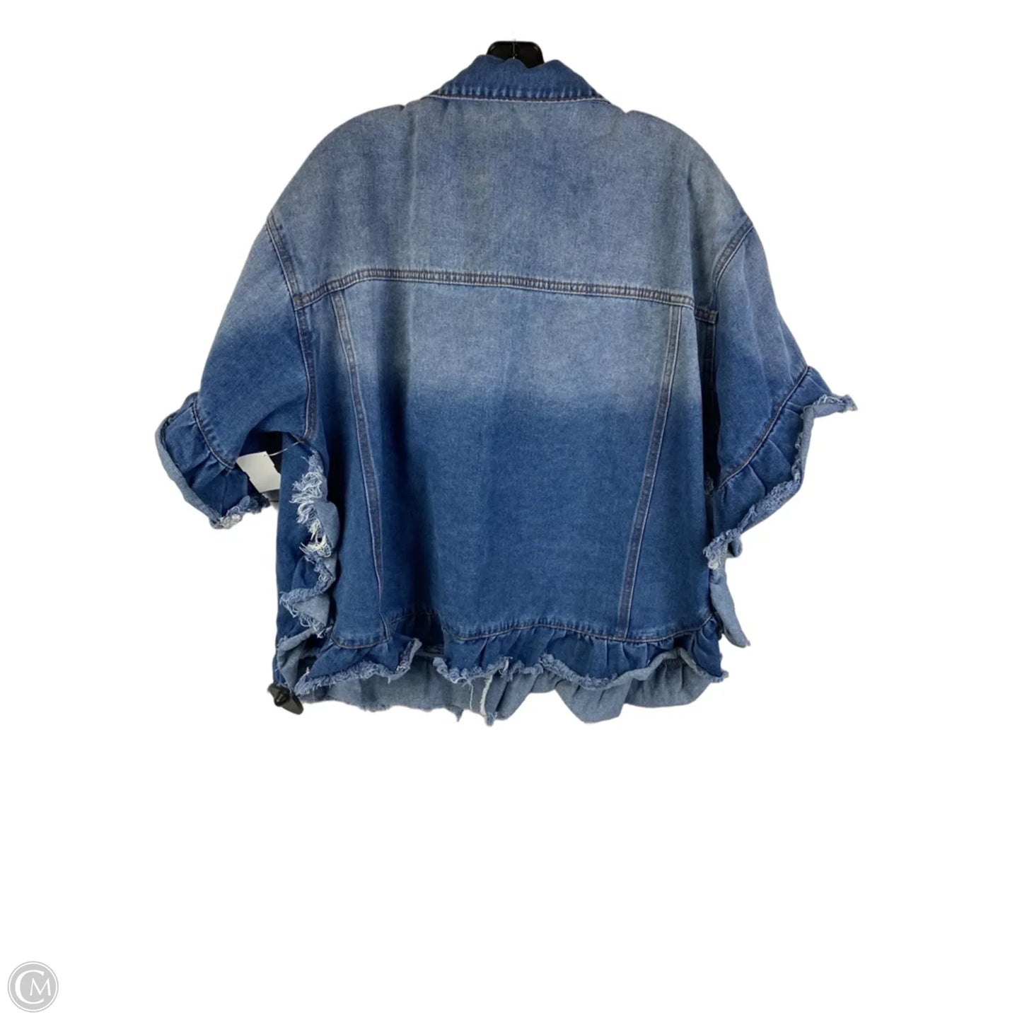 Jacket Denim By Clothes Mentor In Blue Denim, Size: 2x