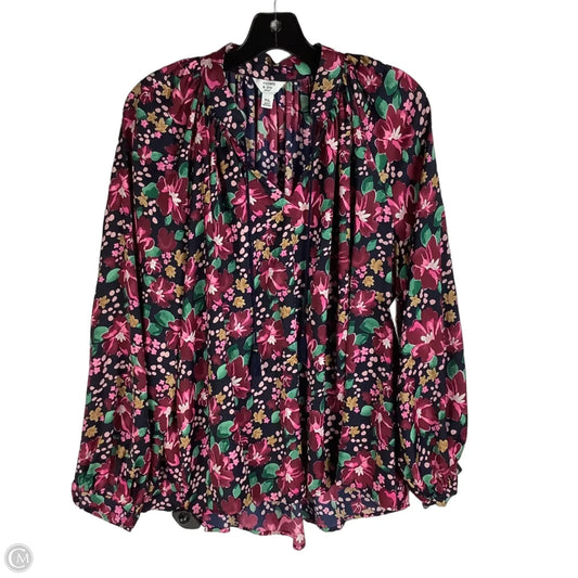 Top Long Sleeve By Crown And Ivy In Multi-colored, Size: Lp