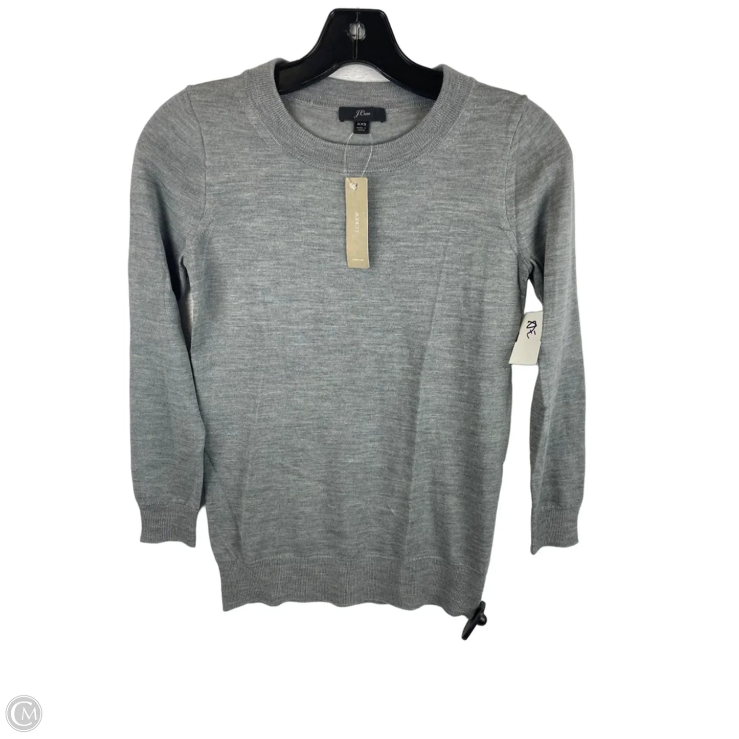 Top Long Sleeve By J. Crew In Grey, Size: Xxs