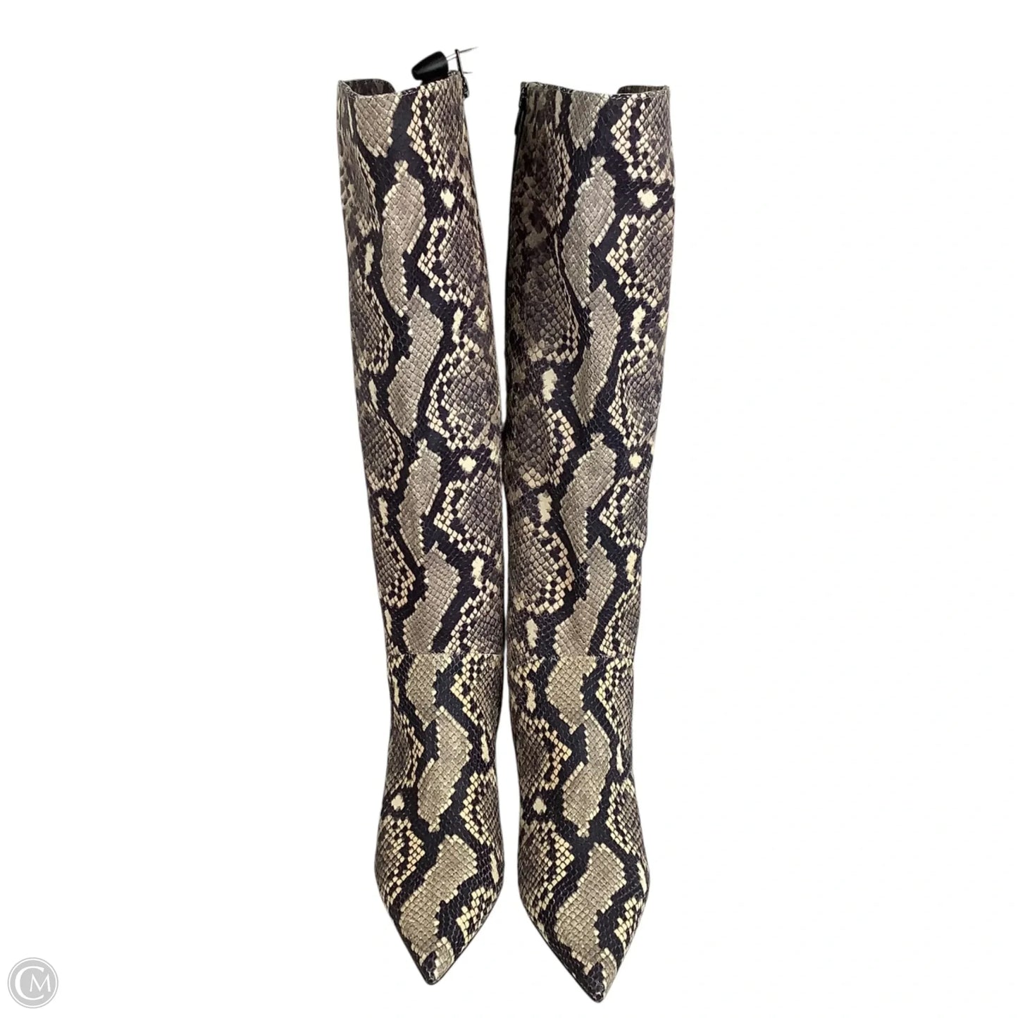 Boots Knee Heels By Giani Bernini In Snakeskin Print, Size: 8
