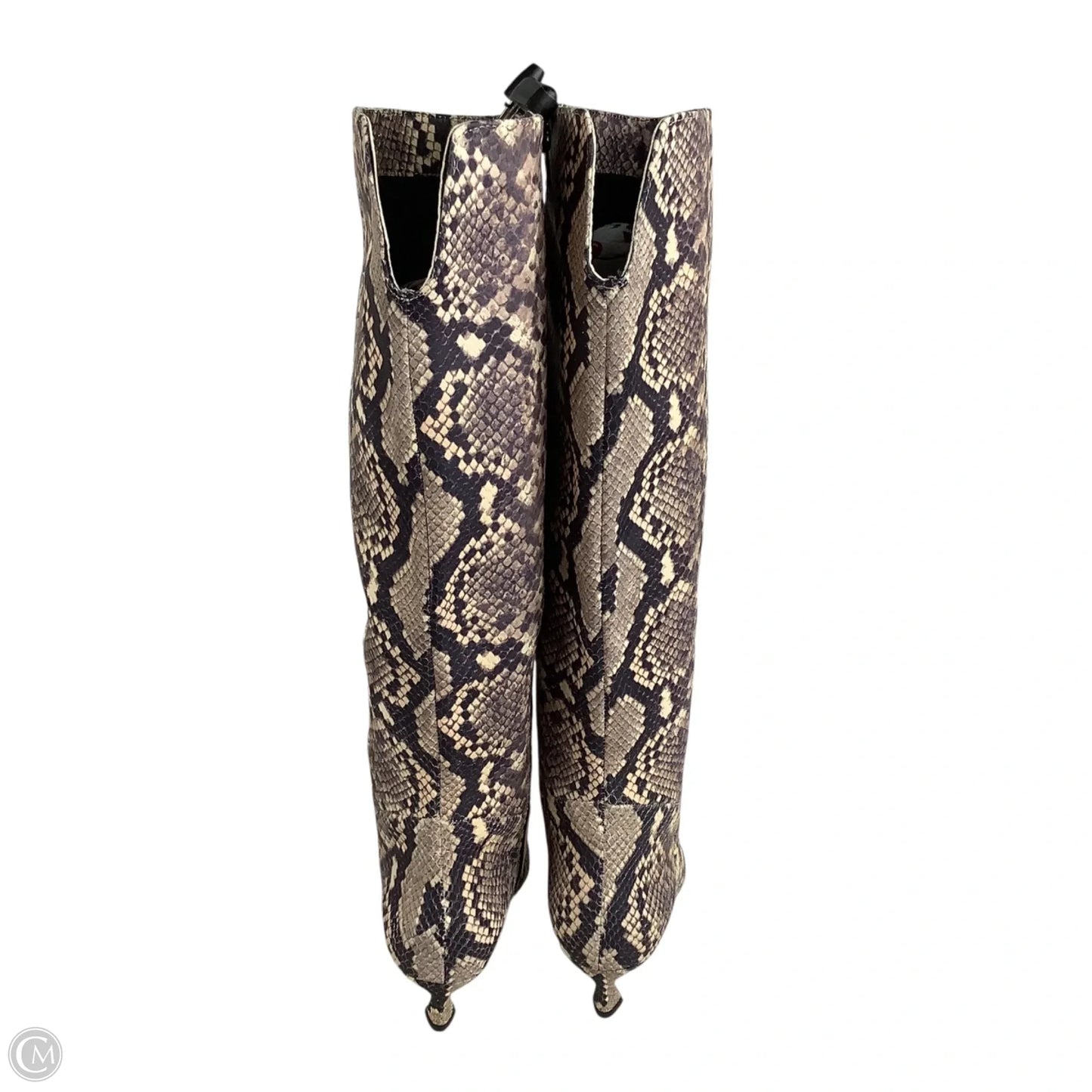 Boots Knee Heels By Giani Bernini In Snakeskin Print, Size: 8